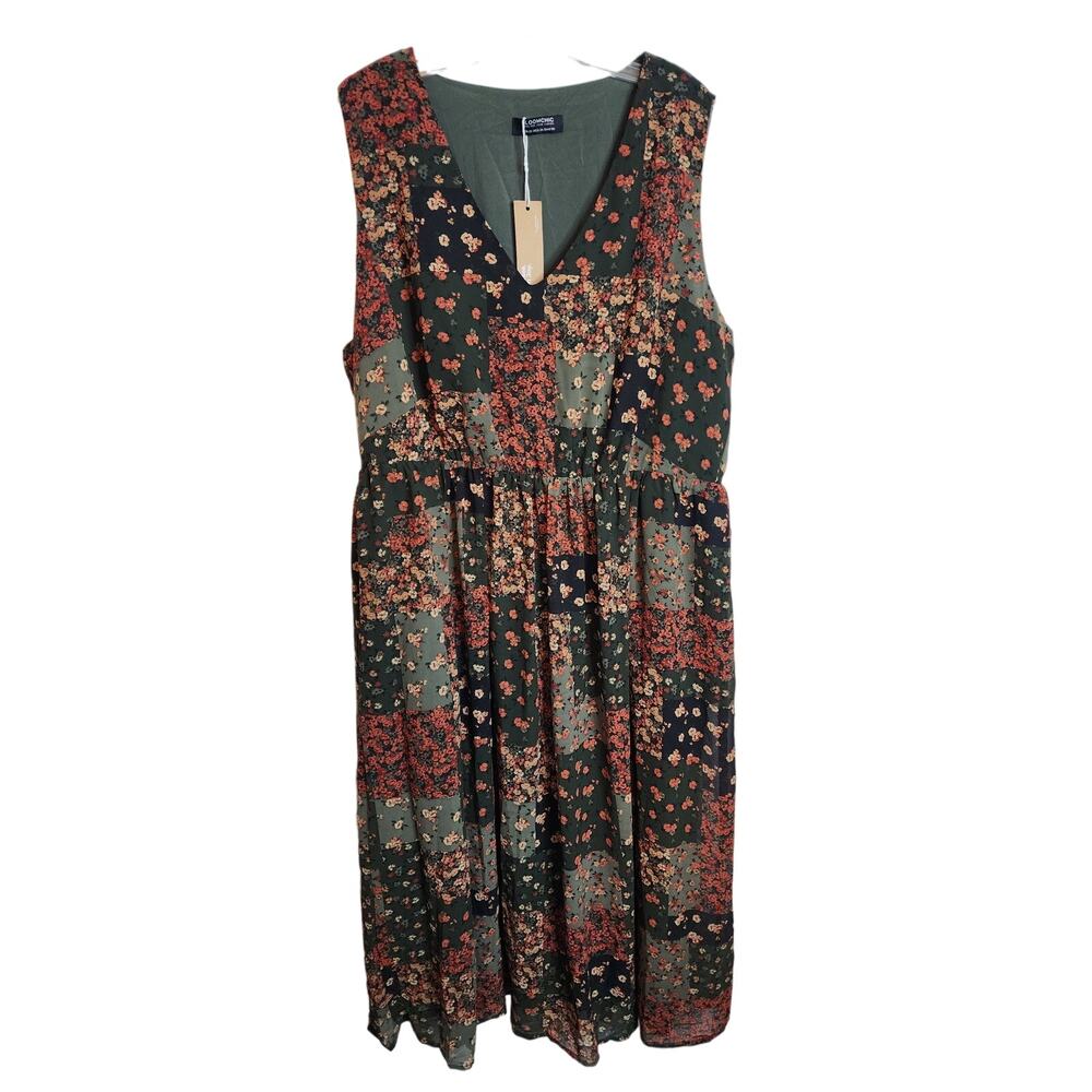 BloomChic Sleeveless V-Neck Dress, NWT, 2X